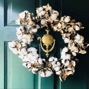 Farmhouse Cotton Wreath